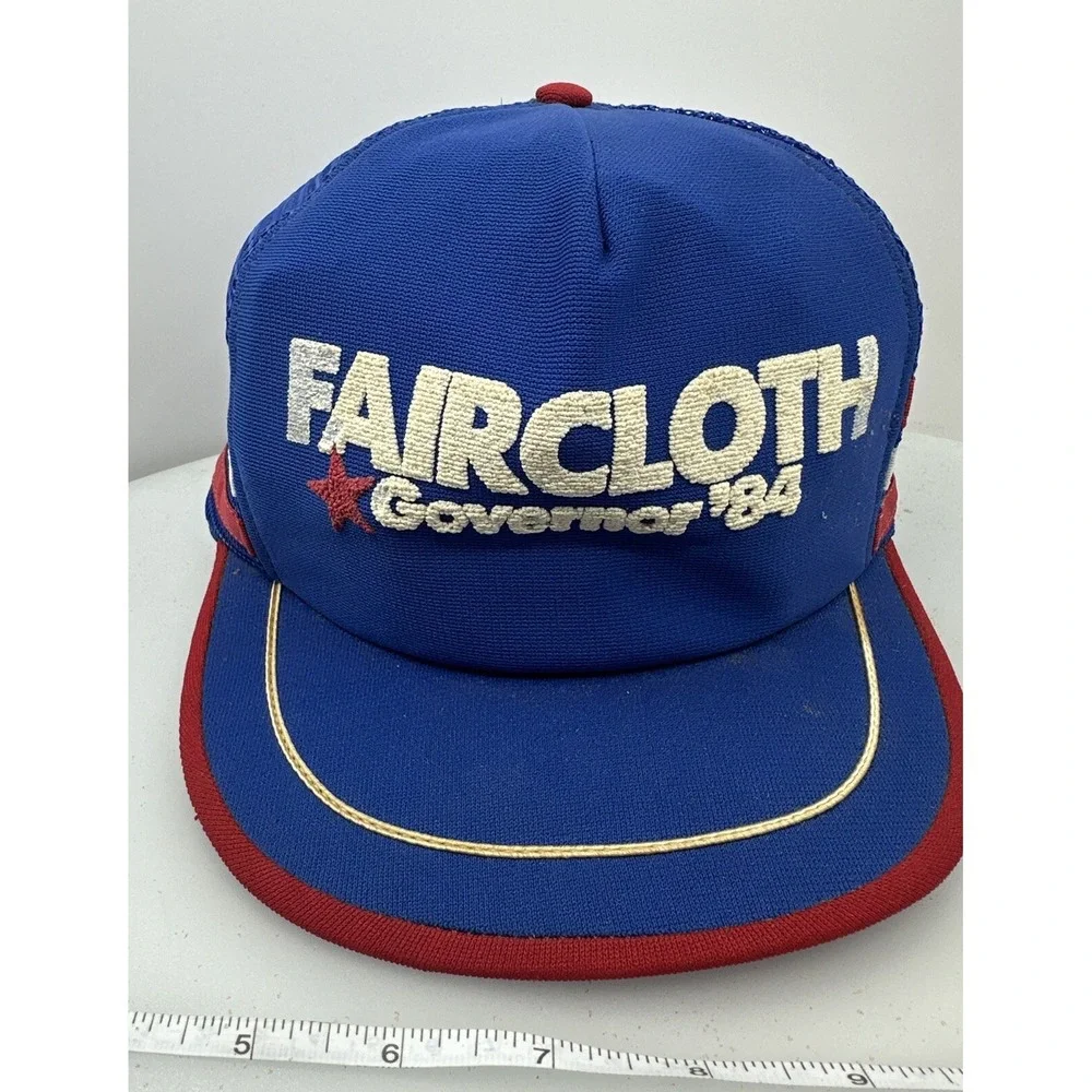 Faircloth For Governor North Carolina NC campaign 3 Stripe Trucker Mesh Hat Puff